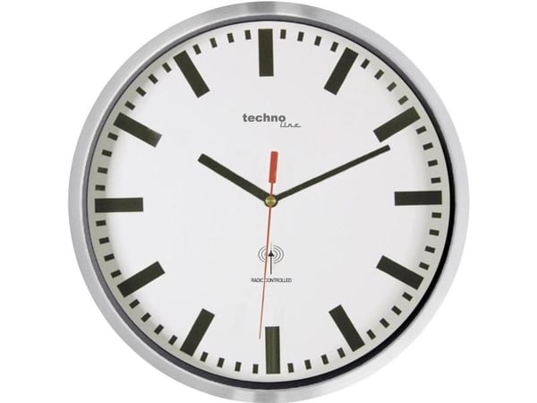 Technoline WT 8990, Vegg, Sirkel, Sort, Hvit, AA LR06, 30 cm