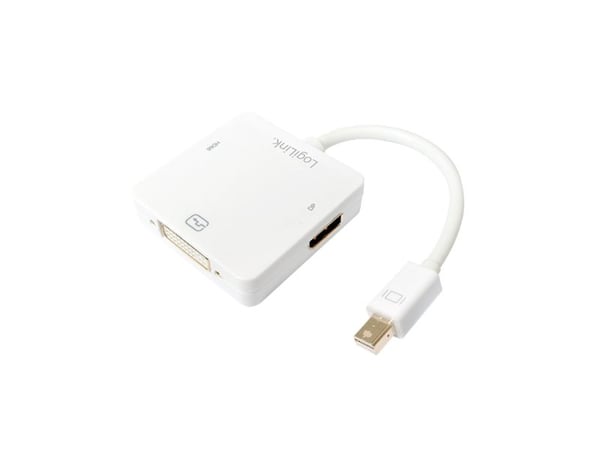 Adapter mDP->DP + HDMI + DVI S/B LogiLink mini DisplayPort->DP + HMDI + DVI