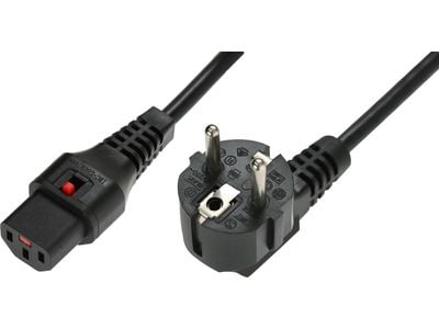 MicroConnect - Strømkabel - CEE 7/7 (han) til IEC 60320 C13 - 1 m - lajittelu