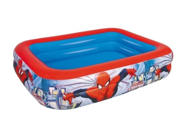 Bestway 98011, Oppblåsbart basseng, 450 l, Rektangulær, 6 år, Spider-Man, Vinyl