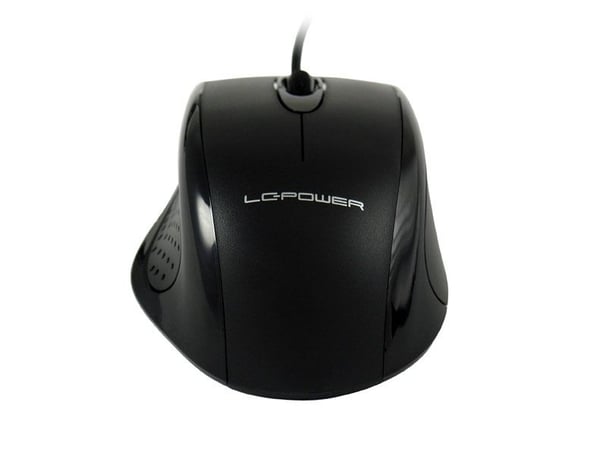 LC Power M710B - Mus - optisk - kablet - USB - svart