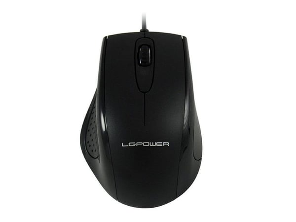 LC Power M710B - Mus - optisk - kablet - USB - svart