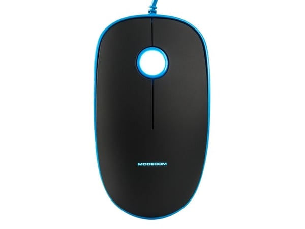 ModeCom MC-M111 - Mus - optisk - 3 knapper - kablet - USB - svart, blå