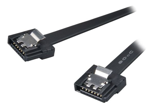 Akasa PROSLIM - SATA-kabel - Serial ATA 150/300/600 - SATA (hona) till SATA (hona) - 30 cm - spolad, rak kontakt - svart