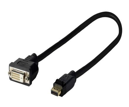 VivoLink Pro - Skjermkabel - DisplayPort (hann) til DVI-D (hann) - låst, tommelskruer, 4K-støtte
