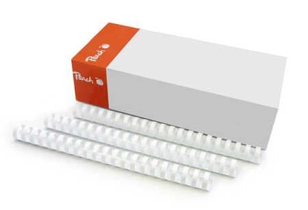 Peach Combs White 8 mm Pakke med 100 stk