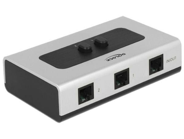 Delock Switch RJ11 - Switch - 2 x telefonledning - skrivbordsmodell