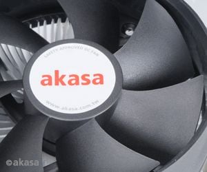 Akasa AK-CCE-7105EP, Kjøler, 9,2 cm, 600 RPM, 3000 RPM, Svart, Sølv