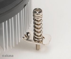 Akasa AK-CCE-7105EP, Kjøler, 9,2 cm, 600 RPM, 3000 RPM, Svart, Sølv