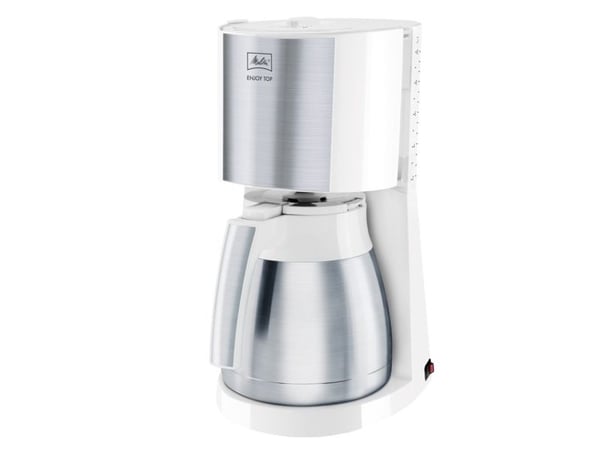 Melitta Enjoy Top Therm - Kaffemaskiner - 15 kopper - vit/rustfrit stål