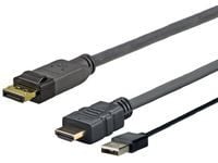 VivoLink Pro - Videokabel - DisplayPort hann til USB, HDMI hann - 5 m - 4K-støtte