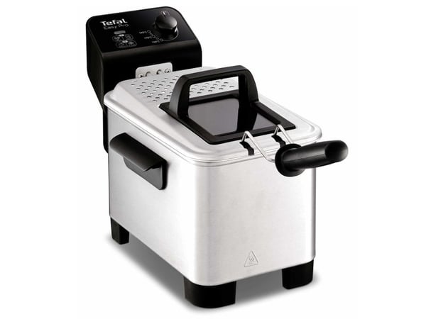 Tefal Easy Pro FR3330, 3 L, 1,2 kg, 150 °C, 190 °C, Yksi, Musta, Ruostumaton teräs