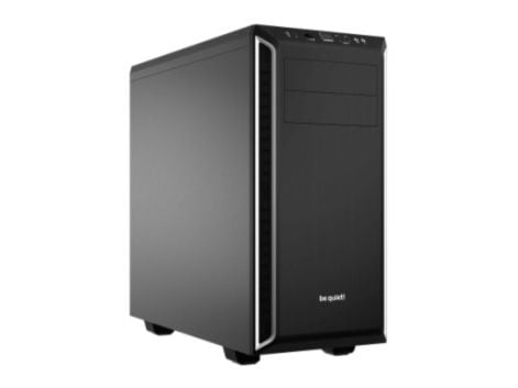 be quiet! Pure Base 600 - Miditower - ATX - ingen strømforsyning - USB/Lyd - Sort/Sølv - (Inkl. 2 x Pure Wings 2 blæsere)