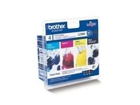 Brother LC980VALBP - 4-pack - svart, gul, cyan, magenta - original - blister - blekkpatron - for Brother DCP-145, 163, 165, 195, 365, 373, 375, 377...
