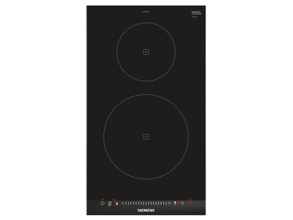 Siemens iQ100 EH375FBB1E - Induksjonskomfyrtopp - 2 plater - Nisje - bredde: 27 cm - dybde: 49 cm - med sidepynt av rustfritt stål, - med fasettert...
