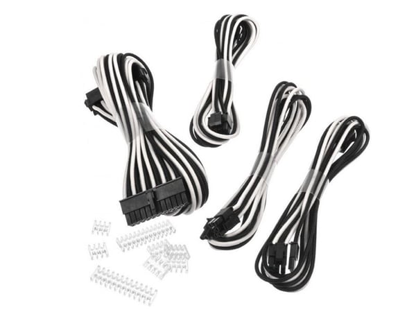 Phanteks Extension Cables Combo, 0,5 m, Suora, Suora, Musta, Valkoinen, Emolevy, RoHS
