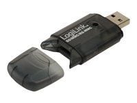 LogiLink Cardreader USB 2.0 Stick external for SD/MMC, Sort, 480 Mbit/s, USB 2.0