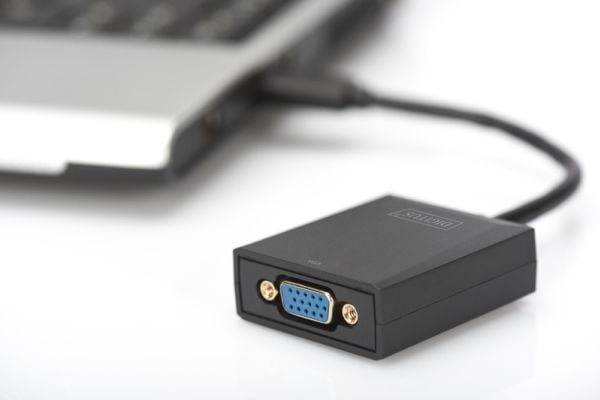 DIGITUS USB 3.0 to VGA Adapter - Ekstern videoadapter - USB 3.0 - VGA - svart