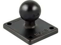 RAM Mounts baseplate rektangulær 2x1,7'' B-kule 1'' AMPS-raster