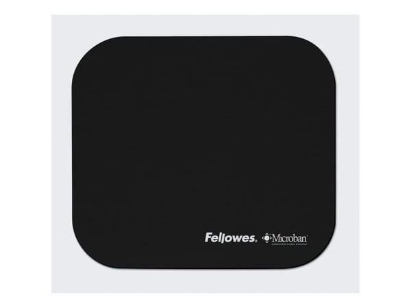 Musemåtte, Fellowes® Microban, gummi, sort