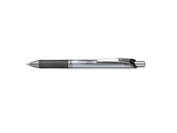 Pentel ENER Gize, Musta, Metalli, Muovi, Kumi, Musta, HB, 0,5 mm, Pyöreä