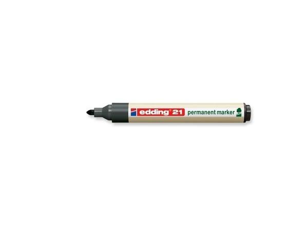 Marker Edding ecoline 21 permanent sort (stk.)