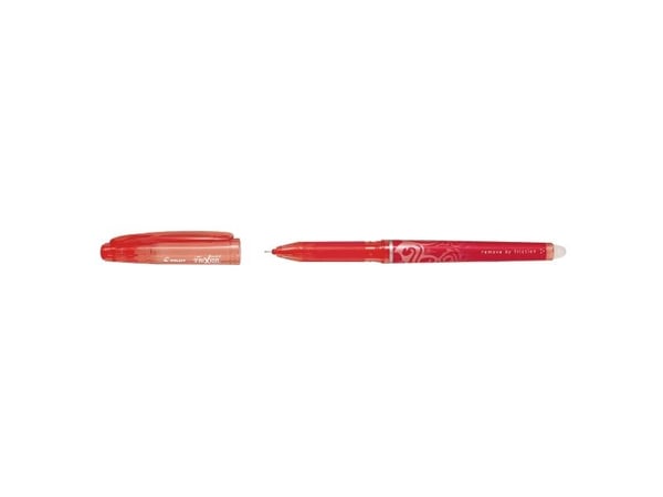 Pilot FriXion Point - Rulleballpenn - rød - varmesensitivt gel-blekk - 0.5 mm - ekstra fin - med viskelær