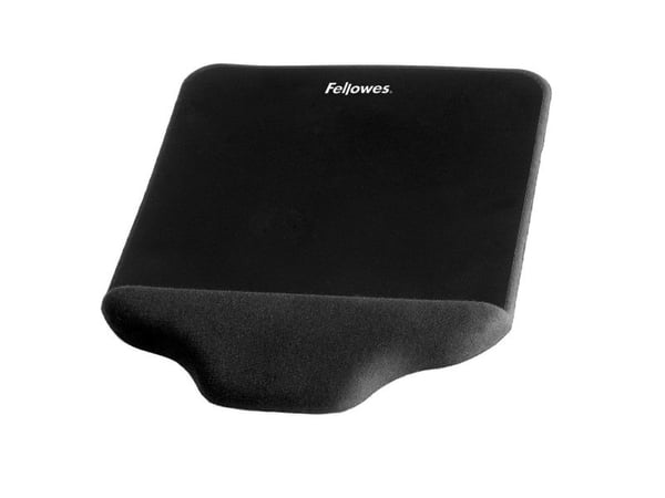 Musmatta Fellowes® Plush Touch skum svart med handledsstöd