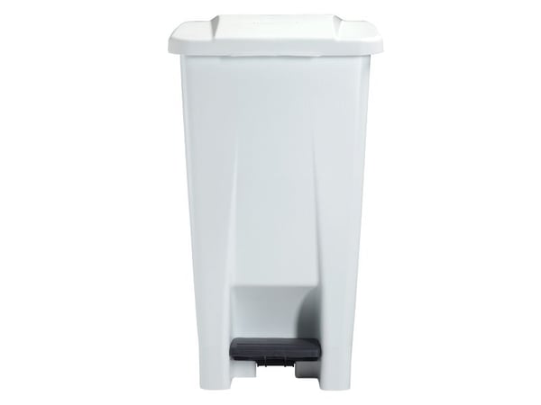 Affaldscontainer Rossignol, 60 L, med pedal, hvid