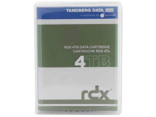 Overland-Tandberg 8824-RDX, RDX-kassett, RDX, 4 TB, FAT32, NTFS, exFAT, ext4, Sort, 150 MB/s