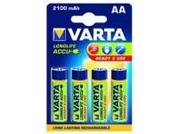 Varta -56706B, Oppladbart batteri, AA, Nikkelmetallhydrid (NiMH), 1,2 V, 4 stykker, 2100 mAh