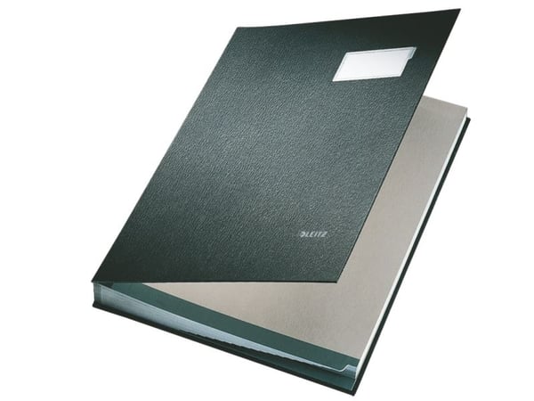 Underskriftsmappe Leitz 20-delt sort