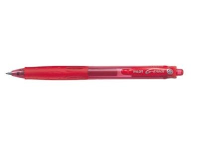 Pilot G-Knock - Rulleballpenn - rød - gelblekk - 0.7 mm - fin - retraktil