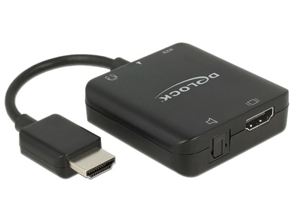 Delock 4K compact - HDMI-lydsignalutskiller - svart