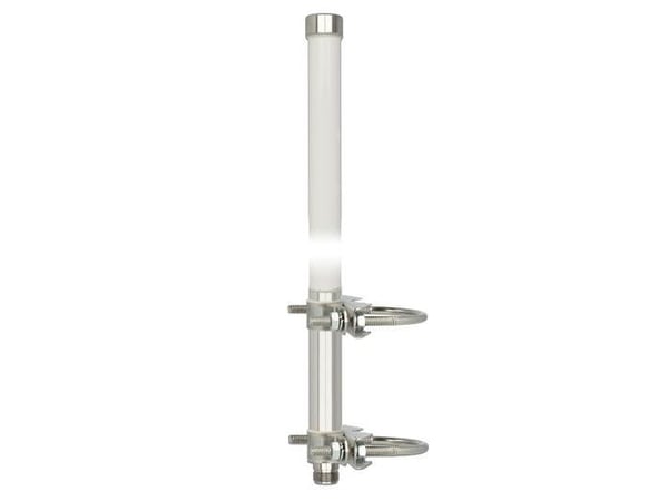 Delock WLAN N Jack - Antenne - 1.185 m - Wi-Fi - innendørs, utendørs - 12 dBi - rundtstrålende - utendørs, stangmontering, innendørs - hvit