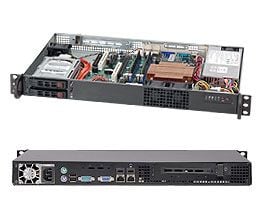 Supermicro SC510 T-203B - Rackmonterbar 1U - micro ATX - SATA/SAS - hot-swap 200 watt - svart