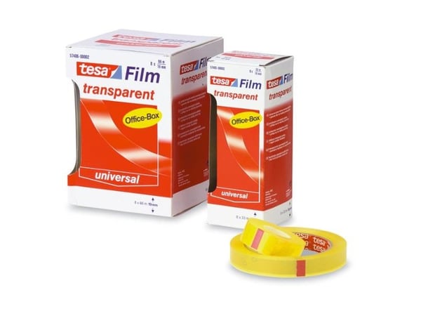 TESA 57371, 33 m, Gjennomsiktig, Polypropylen (PP), Fotoark kartong, Papir, 15 mm, 10 stykker
