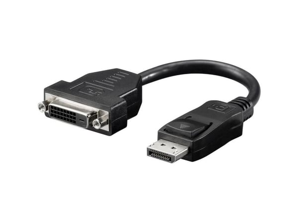 Goobay DisplayPort - DVI-D M/F, 0,2 m, DisplayPort, DVI-D, Hankjønn, Hunkjønn, Nickel