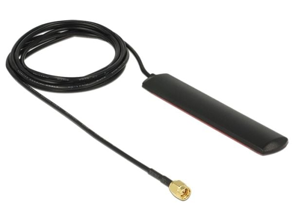 Delock GSM UMTS LTE WLAN - Antenne - Smart Home - 2 dBi - rundtstrålende - innendørs - svart
