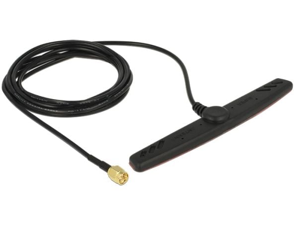 Delock GSM UMTS LTE - Antenne - Smart Home - 2.5 dBi - rundtstrålende - innendørs - svart