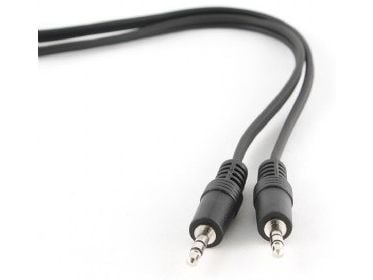Cablexpert CCA-404-2M - Lydkabel - mini-phone stereo 3.5 mm hann til mini-phone stereo 3.5 mm hann - 2 m - svart - formstøpt