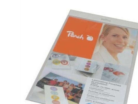 Peach - 80 mikroner - 25-pack - gjennomsiktig - 216 x 303 mm lamineringspunger