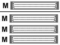 HPE - SCSI intern kabel - HD-68 (hann) til HD-68 (hann) - for ProLiant 800; ProLiant 1200, 1600