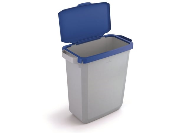Hængslet låg til affaldsspand Durable Durabin 60L blå
