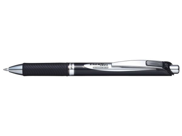 Rullepenn Pentel, permanent gel, 0,7 mm, sort