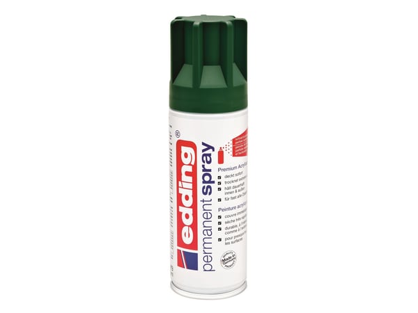 Edding Permanent Spray, 200 ml, Grønn, Matte, Sprayboks