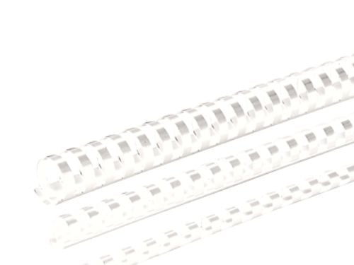Fellowes Plastic Comb - 32 mm - 30 cm - 21 ringer - 280 ark - hvit - 50 stk plastbindekam - for Fellowes Galaxy 500, Galaxy E 500, Pulsar 300, Puls...
