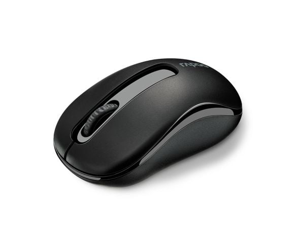 Rapoo M10 Plus, Molempikätinen, Optinen, Langaton RF, 1000 DPI, Musta