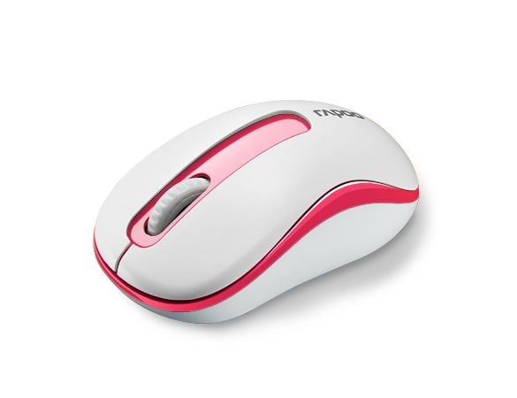 Rapoo M10 PLUS - Mus - optisk - 3 knapper - trådløs - 2.4 GHz - rød