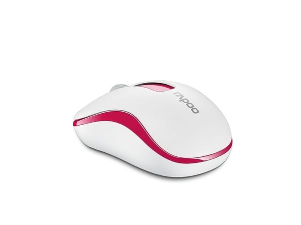 Rapoo M10 PLUS - Mus - optisk - 3 knapper - trådløs - 2.4 GHz - rød